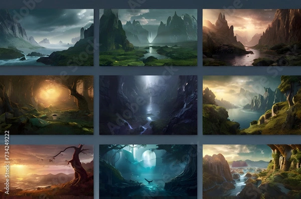 Obraz Fantasy and Sci-Fi lands