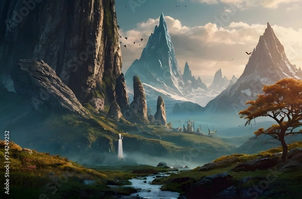Obraz Fantasy and Sci-Fi lands