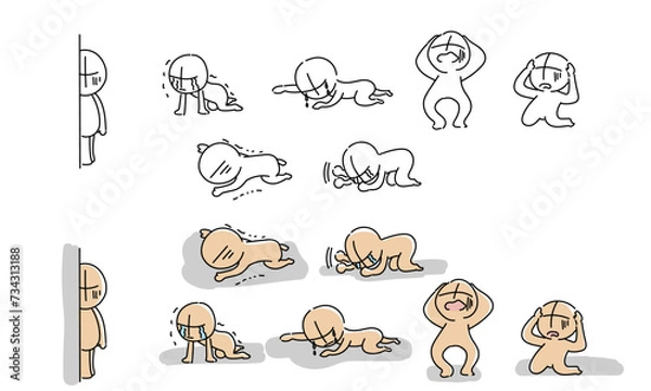 Obraz ショックを受ける人