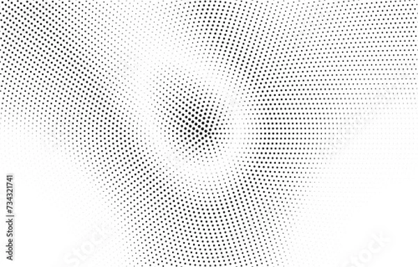 Fototapeta Gritty noise texture with a sand like dissolve effect, grain and dot patterns. Flat vector illustration isolated on white background.