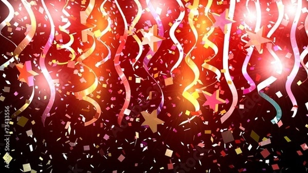 Obraz Birthday background with confetti
