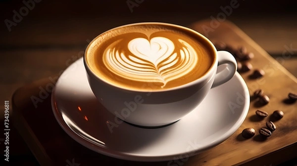 Fototapeta Coffee close-up background, business shot