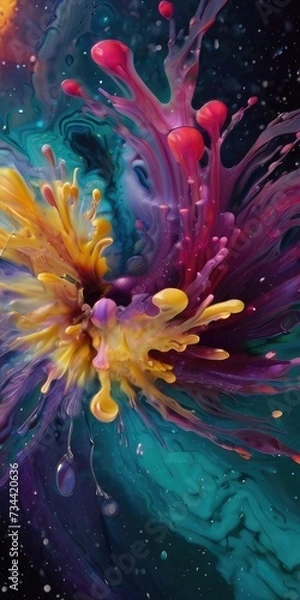 Obraz splash liquid background