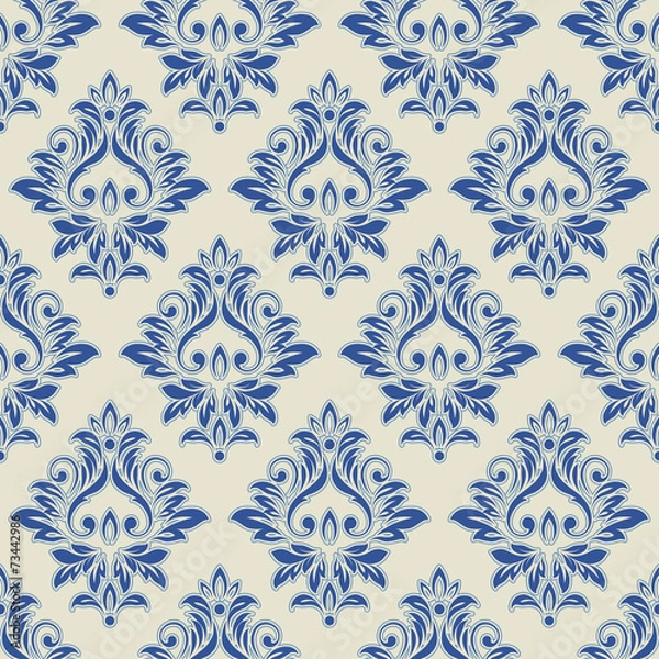 Fototapeta Abstract vintage seamless damask pattern