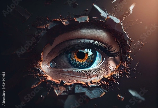 Obraz someone is watching you - generative AI