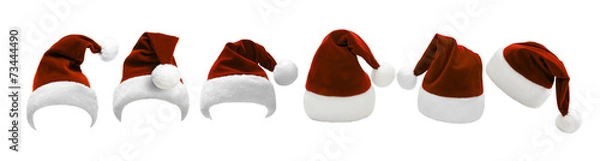 Obraz Viele Weihnachtsmützen