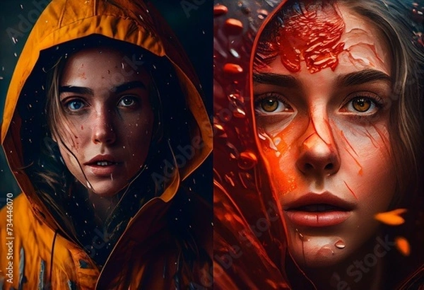 Obraz Source of Inner Colors. Generative AI