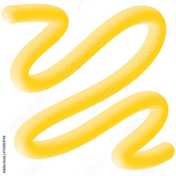 Fototapeta Colorful 3d Line Shape