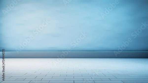 Fototapeta Empty concrete floor, universal minimalist background for presentations