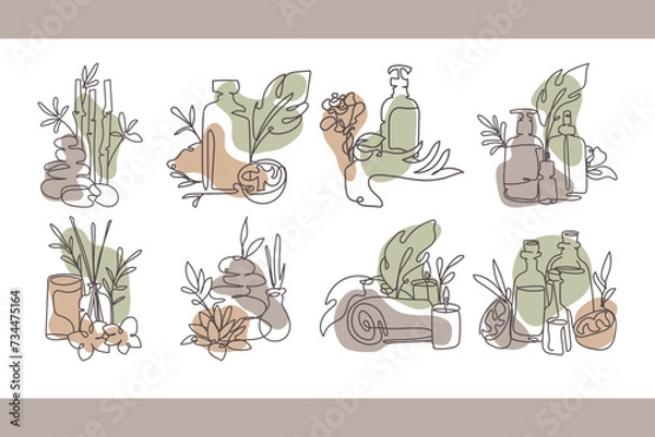 Fototapeta Spa Illustration