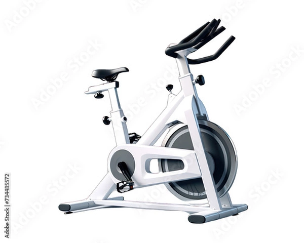Obraz Indoor Cycling Machine on white background
