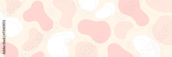 Fototapeta 流体シェイプと幾何学模様の背景