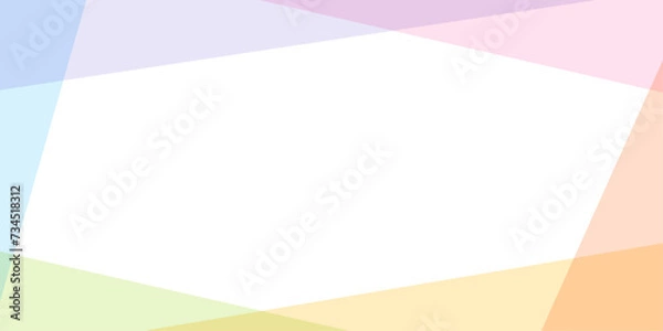 Fototapeta シンプルでカラフルなフレーム