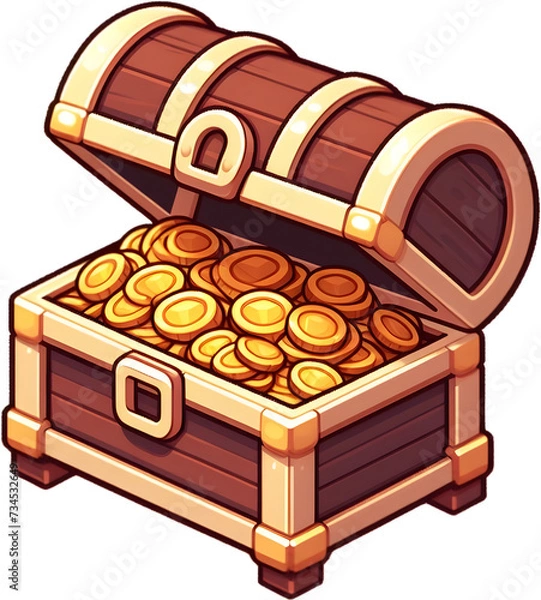 Obraz treasure box - 보물상자. Generative AI