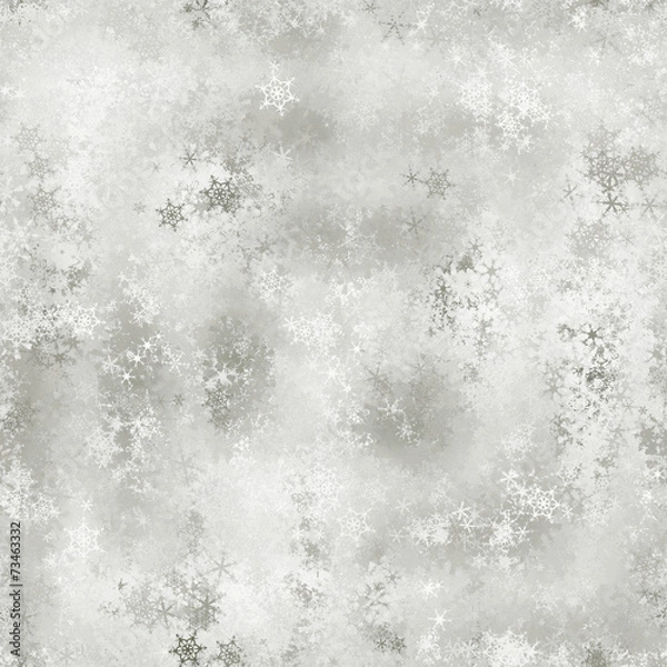 Fototapeta Snowy seamless background. Winter.