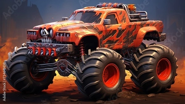 Fototapeta monster trucks