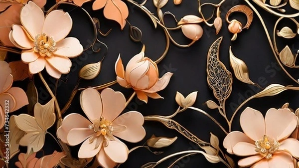 Obraz 3D Floral Designs