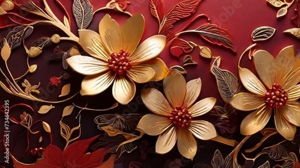 Obraz 3D Floral Designs