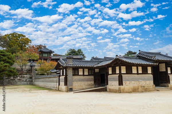 Fototapeta 韓国のソウルにある王宮、チャンドックン