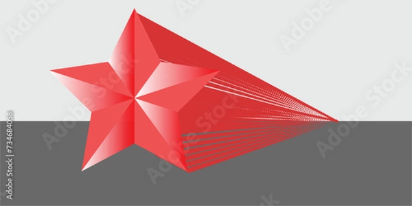 Obraz One pink star logo design.