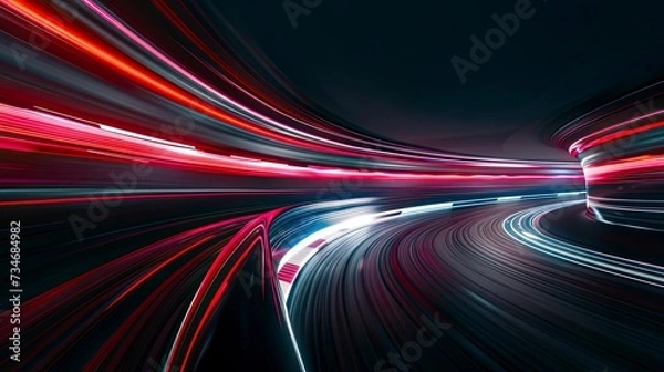 Obraz Empty Race Track Long Exposure