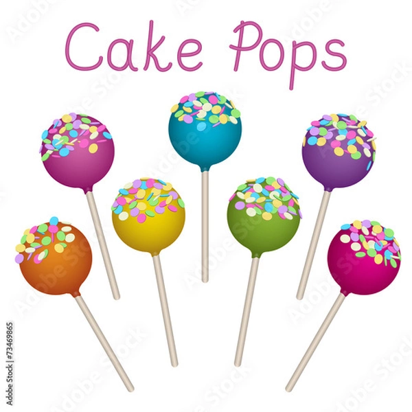Obraz Cake Pops set