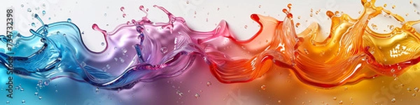 Obraz AI art gradient colors　paint  　グラデーションペイント