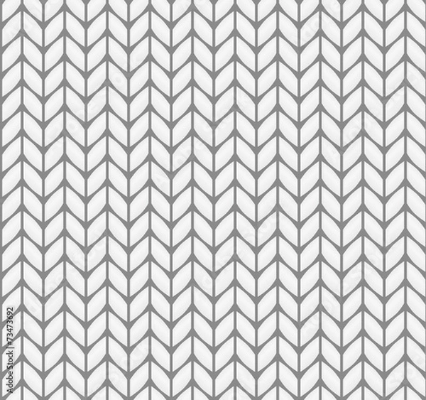 Fototapeta Flat knitting seamless pattern