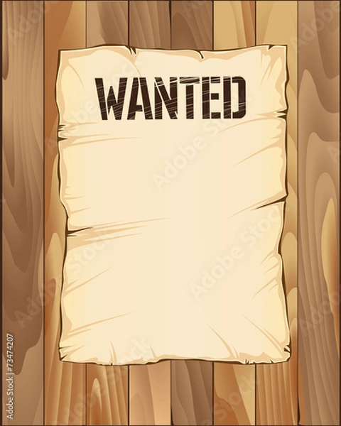 Obraz wanted poster vector
