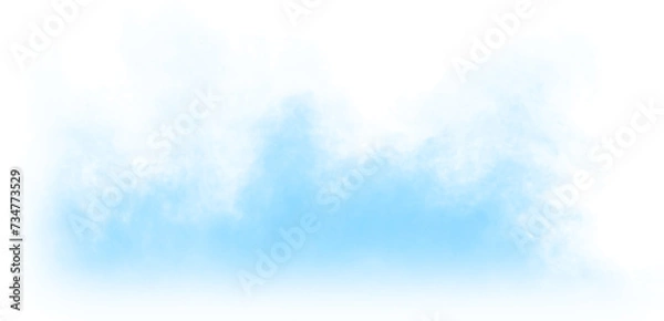 Obraz blue smoke effect for decoration and covering on the transparent background