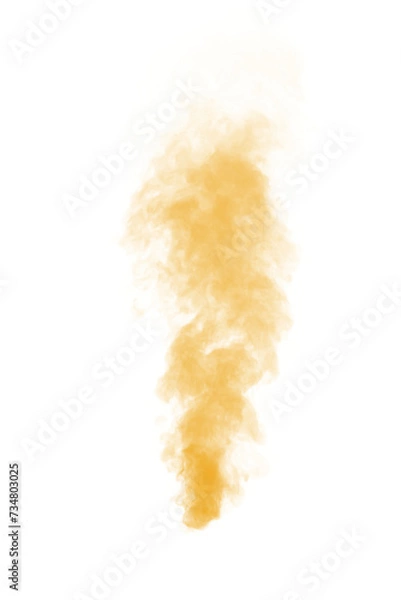 Fototapeta orange smoke effect for decoration and covering on the transparent background