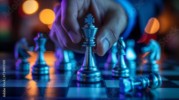 Obraz chess board game