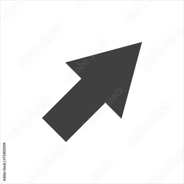 Fototapeta Arrow icon on a white background