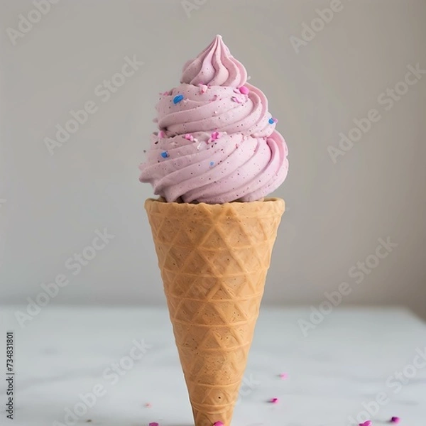 Obraz Some testy ice cream , with a beautiful background.