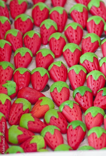 Fototapeta Strawberry cendies