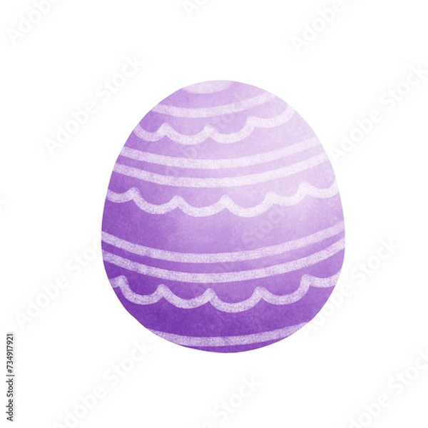 Obraz Cute easter egg clipart, cartoon Easter egg drawings, Easter themed decorations, a bright Easter day.