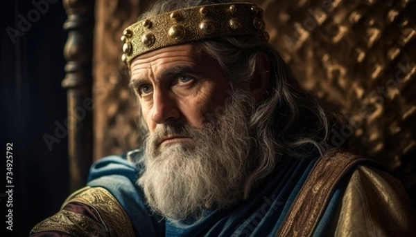 Obraz King Herod Wearing a Crown