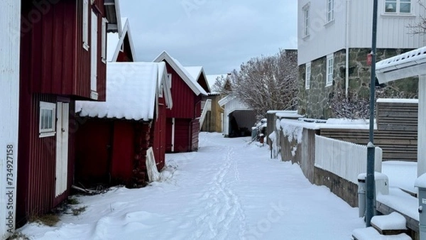 Obraz street in winter