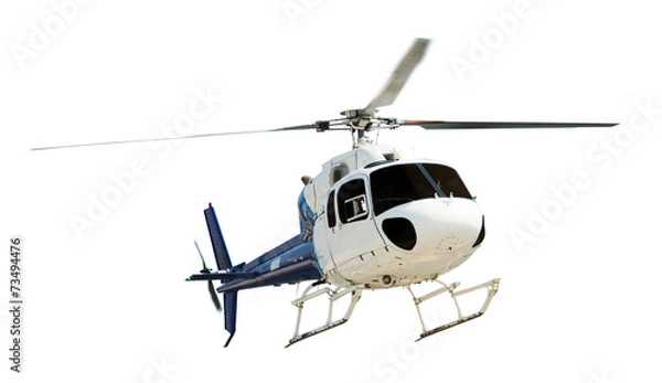 Obraz Helikopter z działającym śmigłem