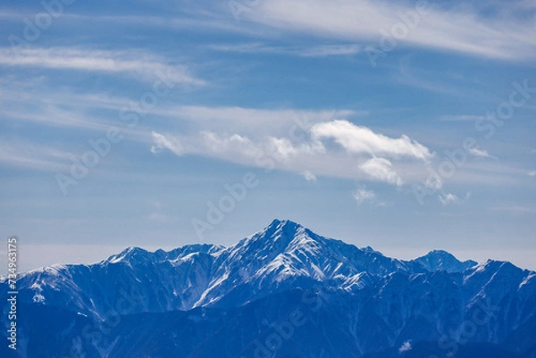 Obraz 雪深い穂高連峰