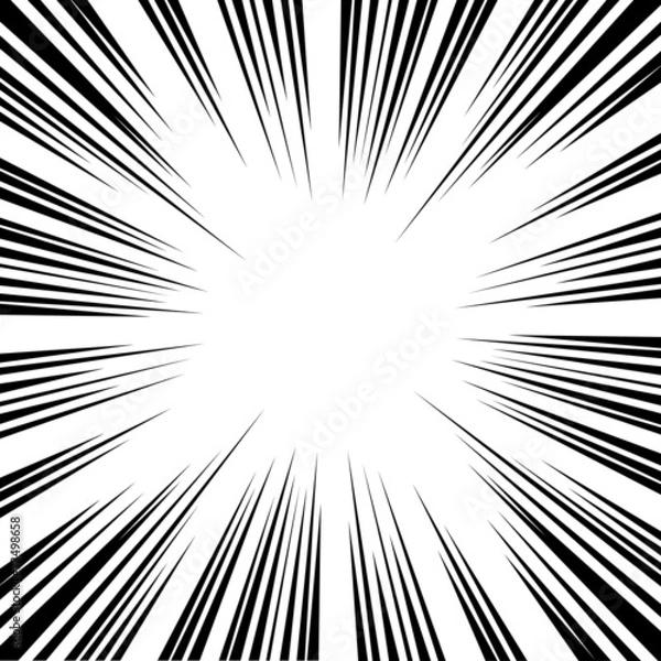 Obraz コミック風効果 集中線