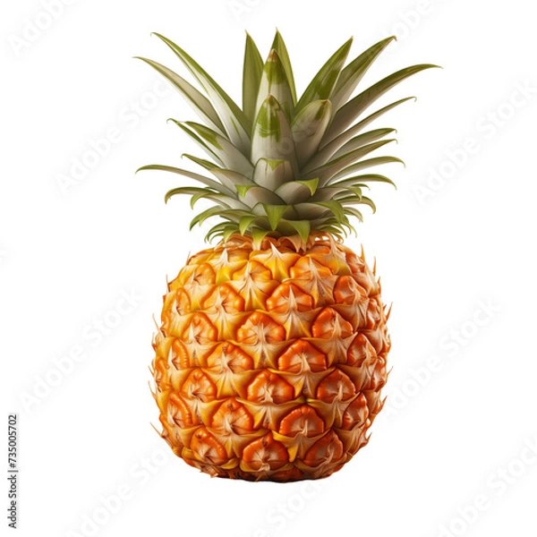 Obraz pinapple fruit isolated on transparent background