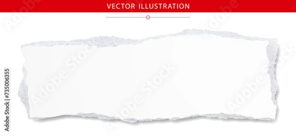 Obraz PAPIER DÉCHIRÉ, illustration vectorielle réaliste