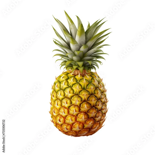Obraz pinapple fruit isolated on transparent background