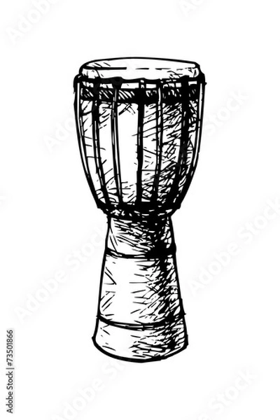Fototapeta African djembe