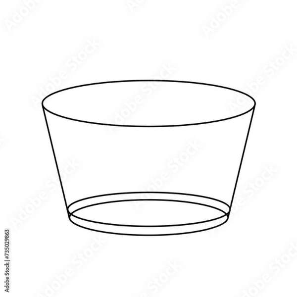 Obraz 透明の空の器イラスト