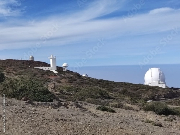 Obraz astronomical observatory on the top of the mountain