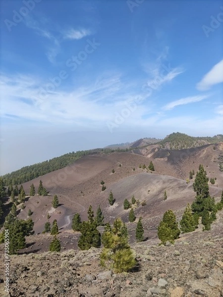 Obraz volcanic landscape in island
