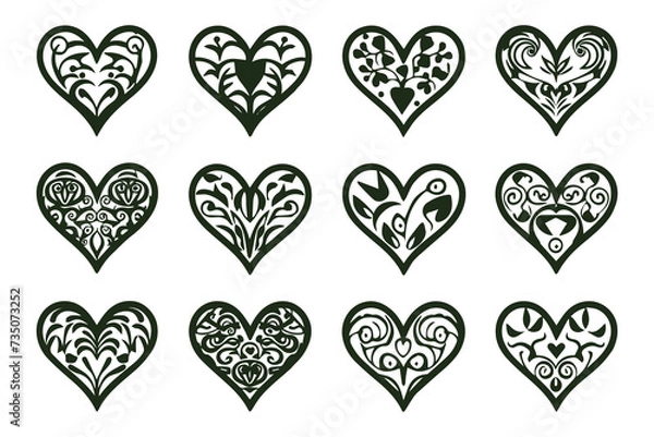 Obraz Cricut Valentine heart Vector bundle