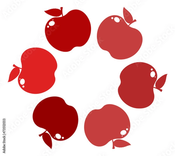 Fototapeta Apple Circle
